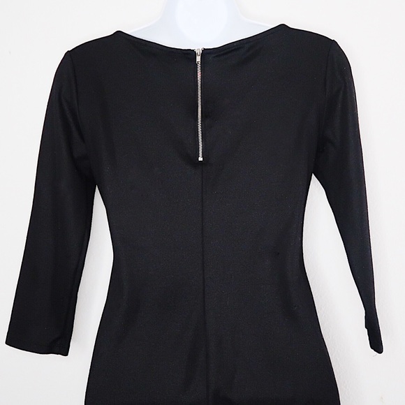 Forever 21 | Long Sleeve Black Body Con Dress - Picture 2 of 4